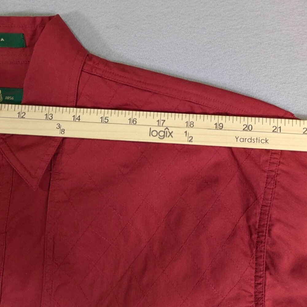 Orvis Button Up Shirt Mens‎ Large Red Outdoor Hunting Fishing Vented Long Sleeve - Picture 7 of 13